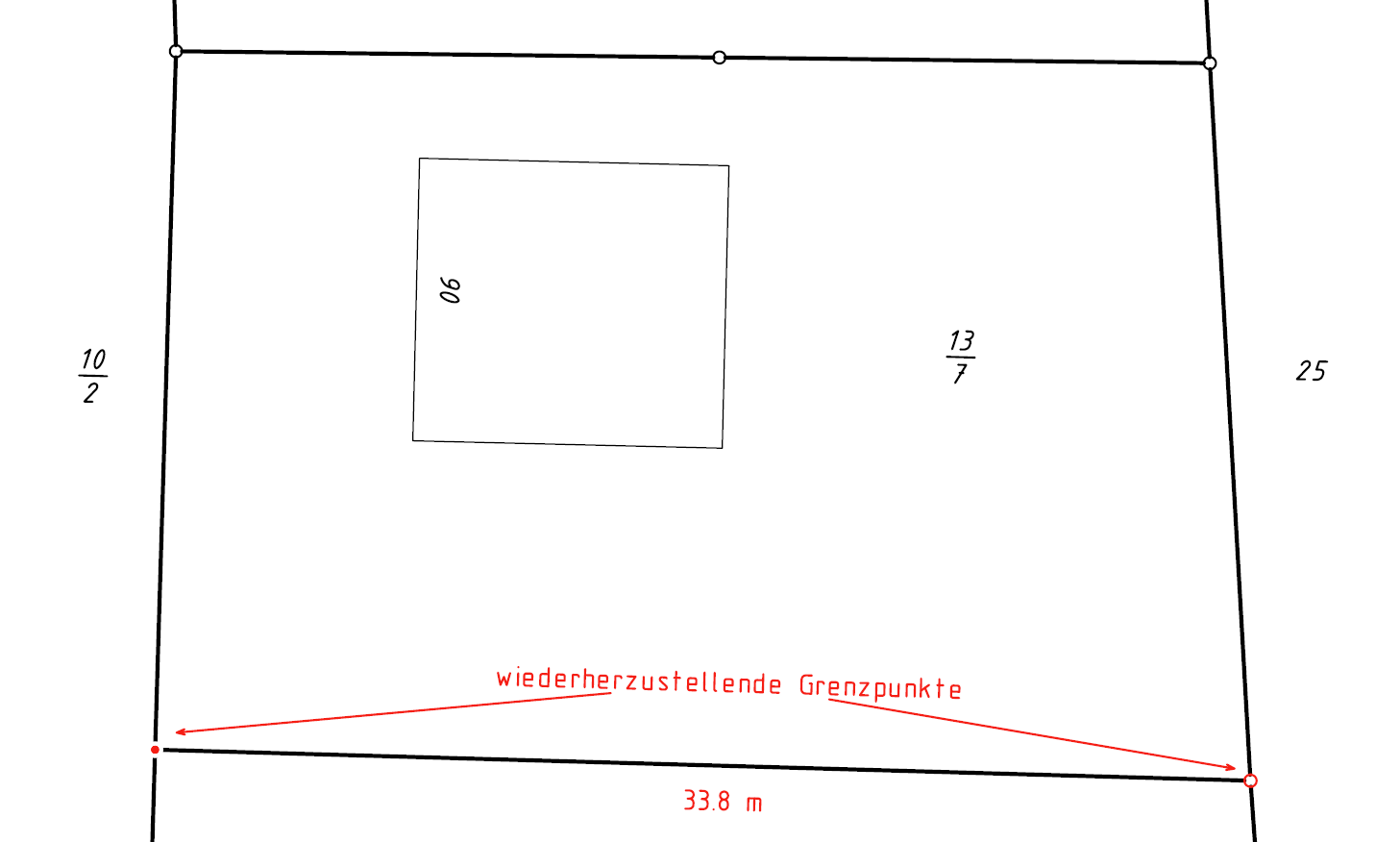 Kostenbeispiel Grenzwiederherstellung