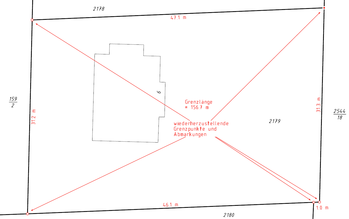 Kostenbeispiel Grenzwiederherstellung